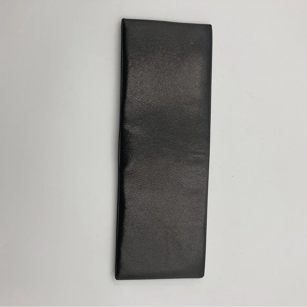 PRINCE GARDNER MEN’S BLACK LEATHER FOLDING MONEY, PHOTOS, CARDS WALLET